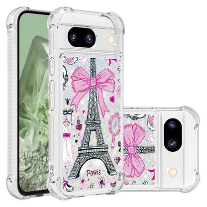 YB Quicksand Series-2 for Google Pixel 8a Case Pattern TPU Floating Sparkle Phone Cover