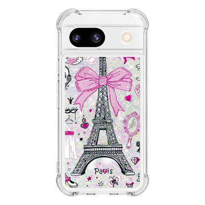 YB Quicksand Series-2 for Google Pixel 8a Case Pattern TPU Floating Sparkle Phone Cover