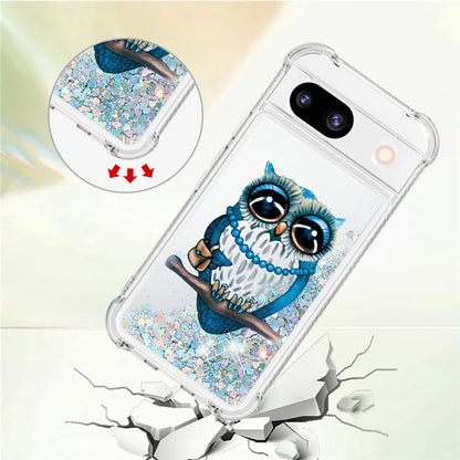 YB Quicksand Series-2 for Google Pixel 8a Case Pattern TPU Floating Sparkle Phone Cover