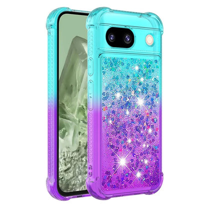 YB Quicksand Series-3 for Google Pixel 8a Case Gradient Flowing Liquid Phone Cover