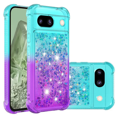 YB Quicksand Series-3 for Google Pixel 8a Case Gradient Flowing Liquid Phone Cover