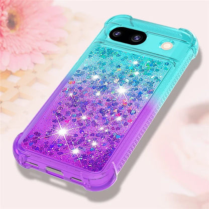 YB Quicksand Series-3 for Google Pixel 8a Case Gradient Flowing Liquid Phone Cover