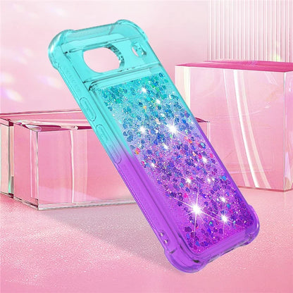 YB Quicksand Series-3 for Google Pixel 8a Case Gradient Flowing Liquid Phone Cover