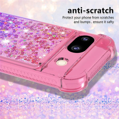 YB Quicksand Series-3 for Google Pixel 8a Case Gradient Flowing Liquid Phone Cover