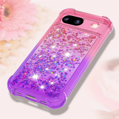 YB Quicksand Series-3 for Google Pixel 8a Case Gradient Flowing Liquid Phone Cover
