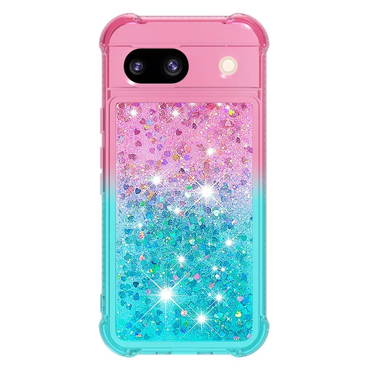 YB Quicksand Series-3 for Google Pixel 8a Case Gradient Flowing Liquid Phone Cover