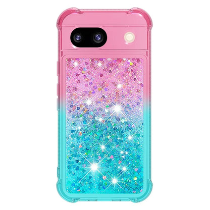 YB Quicksand Series-3 for Google Pixel 8a Case Gradient Flowing Liquid Phone Cover