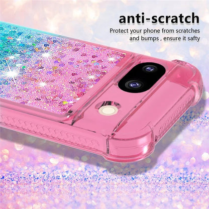 YB Quicksand Series-3 for Google Pixel 8a Case Gradient Flowing Liquid Phone Cover