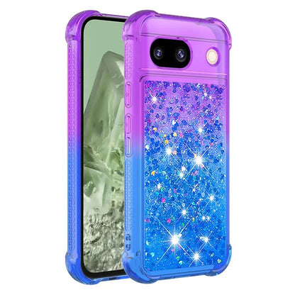 YB Quicksand Series-3 for Google Pixel 8a Case Gradient Flowing Liquid Phone Cover
