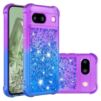 YB Quicksand Series-3 for Google Pixel 8a Case Gradient Flowing Liquid Phone Cover
