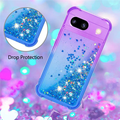 YB Quicksand Series-3 for Google Pixel 8a Case Gradient Flowing Liquid Phone Cover