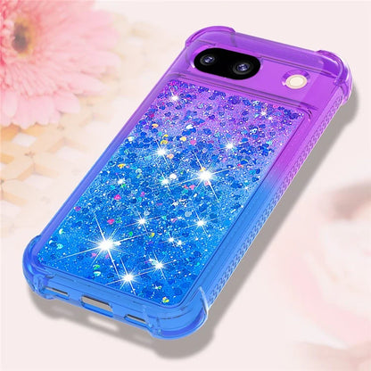 YB Quicksand Series-3 for Google Pixel 8a Case Gradient Flowing Liquid Phone Cover