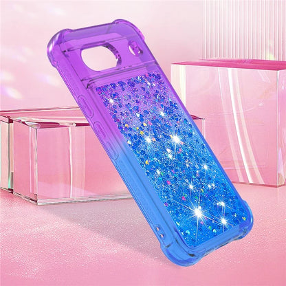YB Quicksand Series-3 for Google Pixel 8a Case Gradient Flowing Liquid Phone Cover