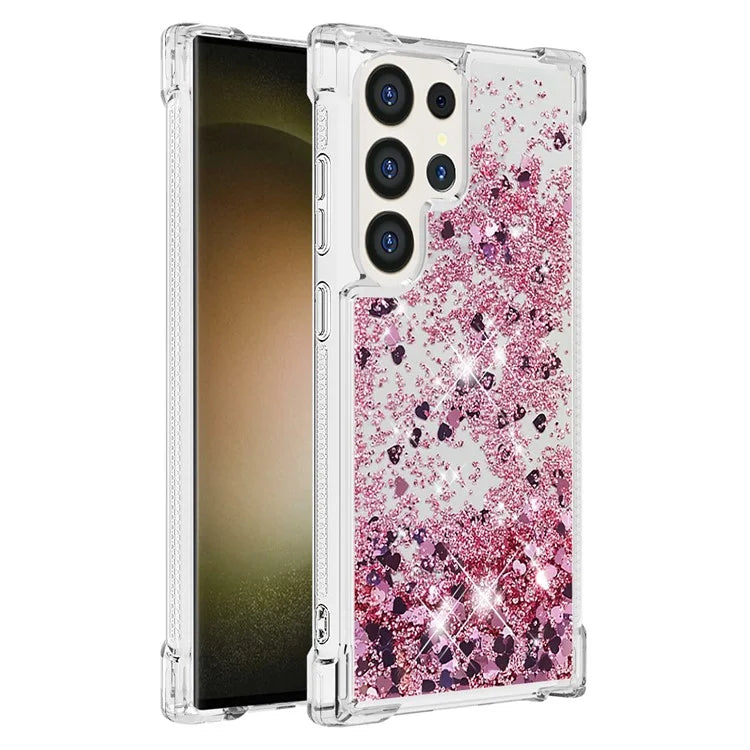YB Quicksand Series-1 for Samsung Galaxy S24 Ultra Case Shockproof TPU Floating Moving Cover