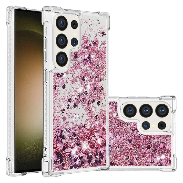 YB Quicksand Series-1 for Samsung Galaxy S24 Ultra Case Shockproof TPU Floating Moving Cover