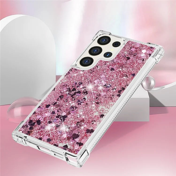 YB Quicksand Series-1 for Samsung Galaxy S24 Ultra Case Shockproof TPU Floating Moving Cover
