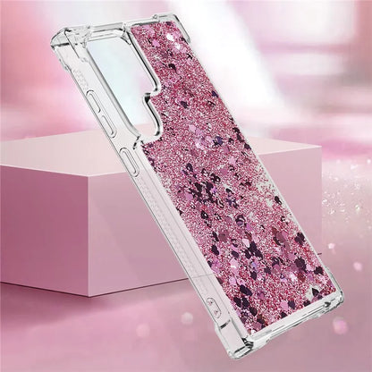 YB Quicksand Series-1 for Samsung Galaxy S24 Ultra Case Shockproof TPU Floating Moving Cover