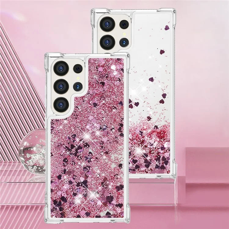 YB Quicksand Series-1 for Samsung Galaxy S24 Ultra Case Shockproof TPU Floating Moving Cover