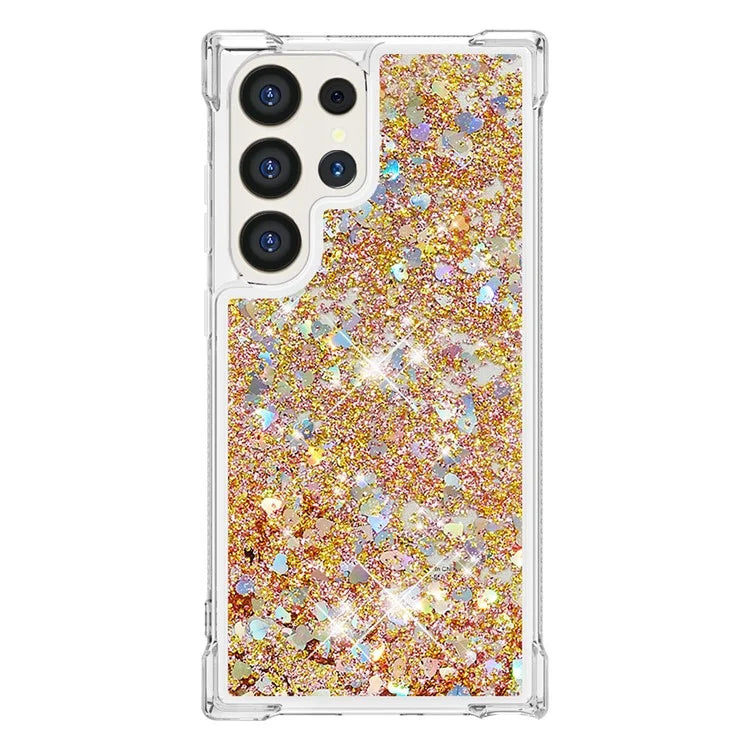 YB Quicksand Series-1 for Samsung Galaxy S24 Ultra Case Shockproof TPU Floating Moving Cover