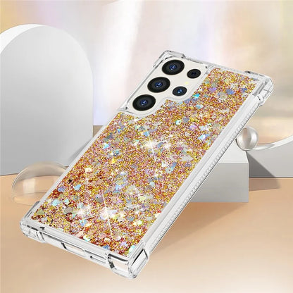 YB Quicksand Series-1 for Samsung Galaxy S24 Ultra Case Shockproof TPU Floating Moving Cover