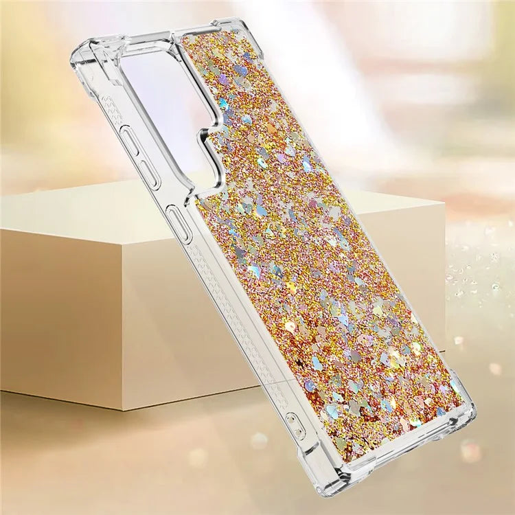 YB Quicksand Series-1 for Samsung Galaxy S24 Ultra Case Shockproof TPU Floating Moving Cover