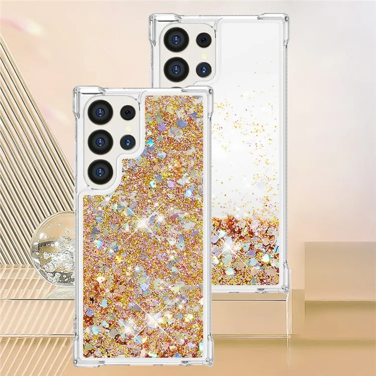 YB Quicksand Series-1 for Samsung Galaxy S24 Ultra Case Shockproof TPU Floating Moving Cover