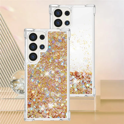 YB Quicksand Series-1 for Samsung Galaxy S24 Ultra Case Shockproof TPU Floating Moving Cover