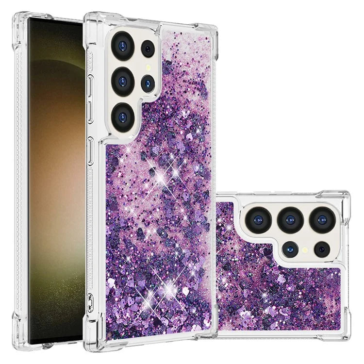 YB Quicksand Series-1 for Samsung Galaxy S24 Ultra Case Shockproof TPU Floating Moving Cover