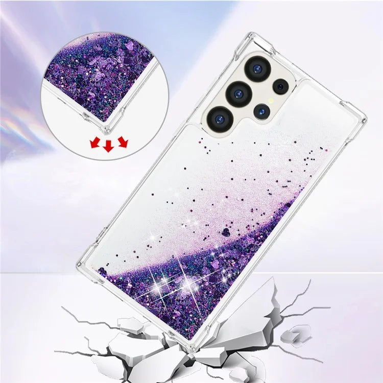 YB Quicksand Series-1 for Samsung Galaxy S24 Ultra Case Shockproof TPU Floating Moving Cover