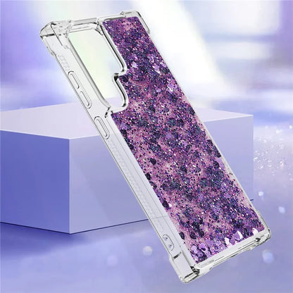 YB Quicksand Series-1 for Samsung Galaxy S24 Ultra Case Shockproof TPU Floating Moving Cover