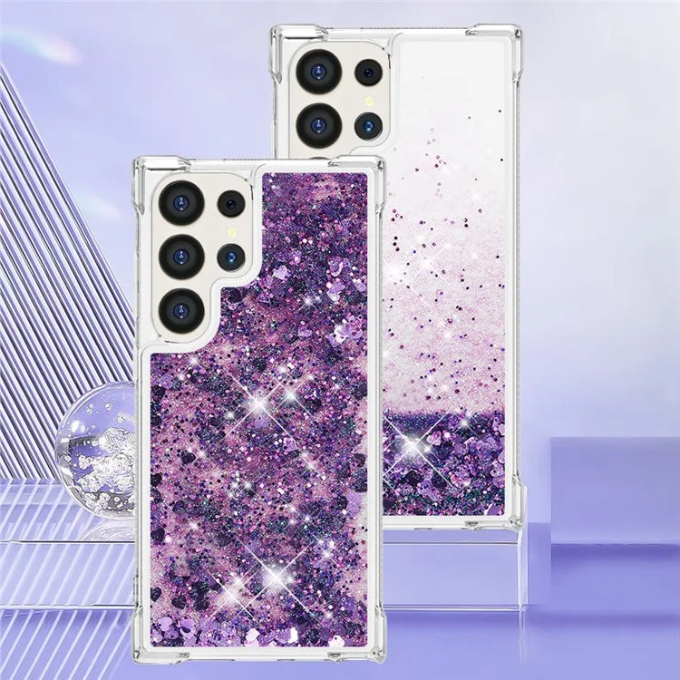 YB Quicksand Series-1 for Samsung Galaxy S24 Ultra Case Shockproof TPU Floating Moving Cover
