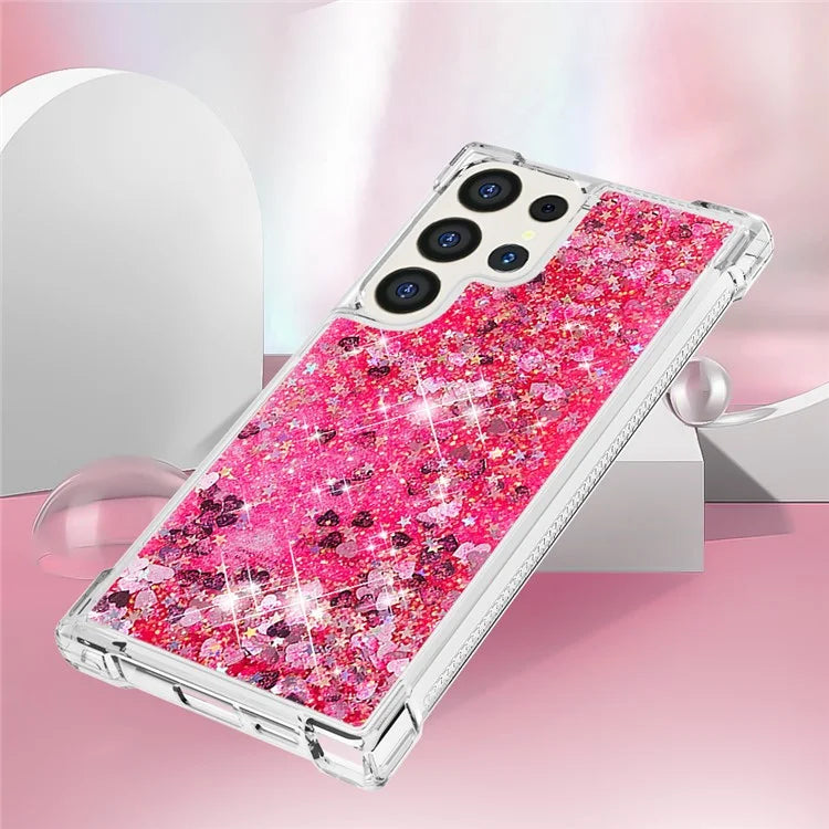 YB Quicksand Series-1 for Samsung Galaxy S24 Ultra Case Shockproof TPU Floating Moving Cover