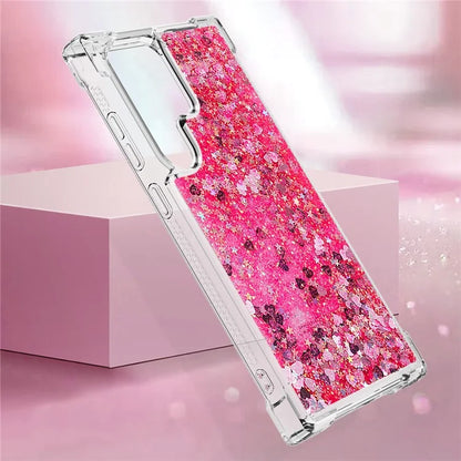 YB Quicksand Series-1 for Samsung Galaxy S24 Ultra Case Shockproof TPU Floating Moving Cover