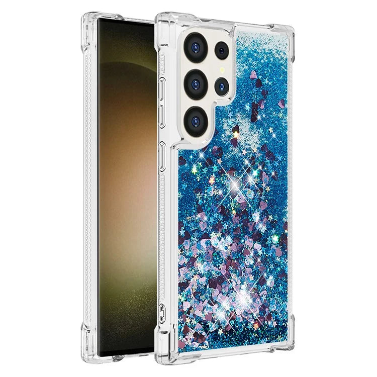 YB Quicksand Series-1 for Samsung Galaxy S24 Ultra Case Shockproof TPU Floating Moving Cover