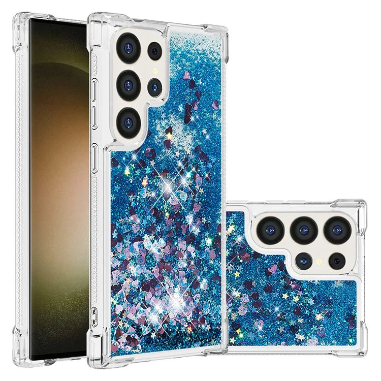 YB Quicksand Series-1 for Samsung Galaxy S24 Ultra Case Shockproof TPU Floating Moving Cover