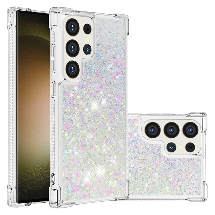 YB Quicksand Series-1 for Samsung Galaxy S24 Ultra Case Shockproof TPU Floating Moving Cover