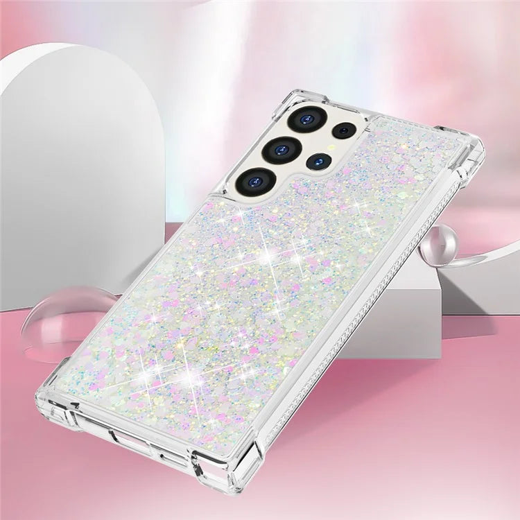 YB Quicksand Series-1 for Samsung Galaxy S24 Ultra Case Shockproof TPU Floating Moving Cover