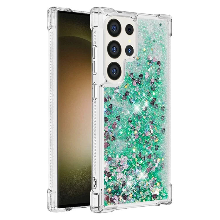 YB Quicksand Series-1 for Samsung Galaxy S24 Ultra Case Shockproof TPU Floating Moving Cover