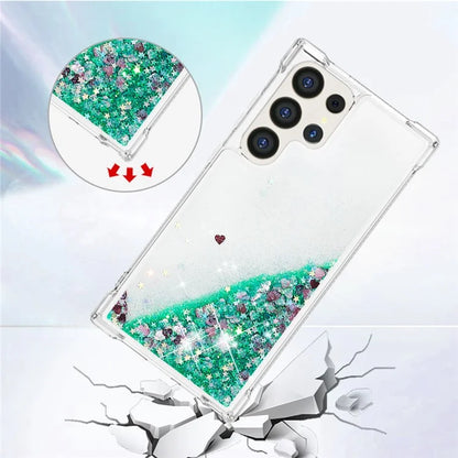YB Quicksand Series-1 for Samsung Galaxy S24 Ultra Case Shockproof TPU Floating Moving Cover