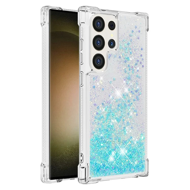 YB Quicksand Series-1 for Samsung Galaxy S24 Ultra Case Shockproof TPU Floating Moving Cover