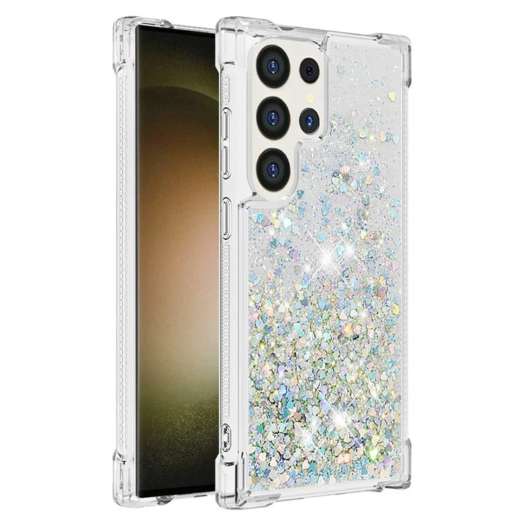 YB Quicksand Series-1 for Samsung Galaxy S24 Ultra Case Shockproof TPU Floating Moving Cover