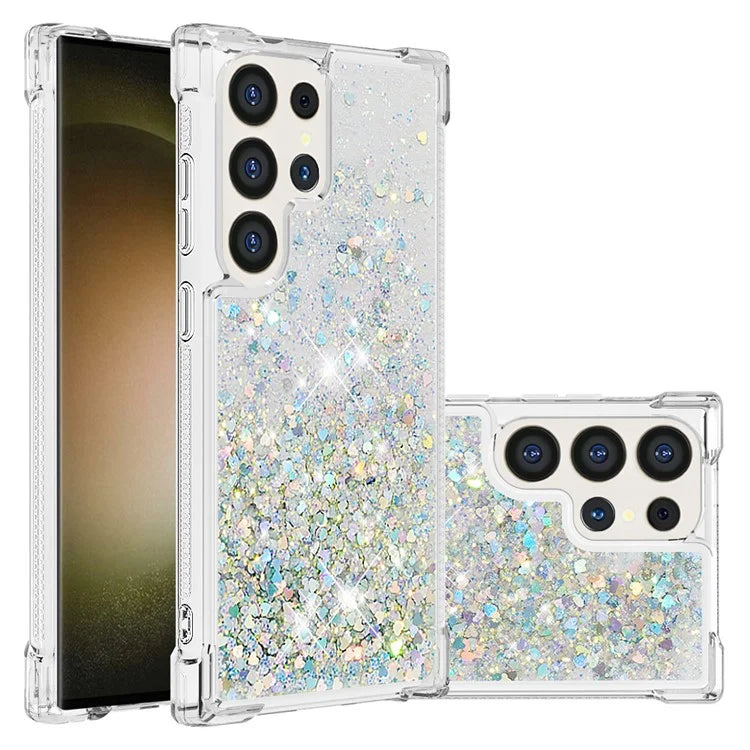 YB Quicksand Series-1 for Samsung Galaxy S24 Ultra Case Shockproof TPU Floating Moving Cover