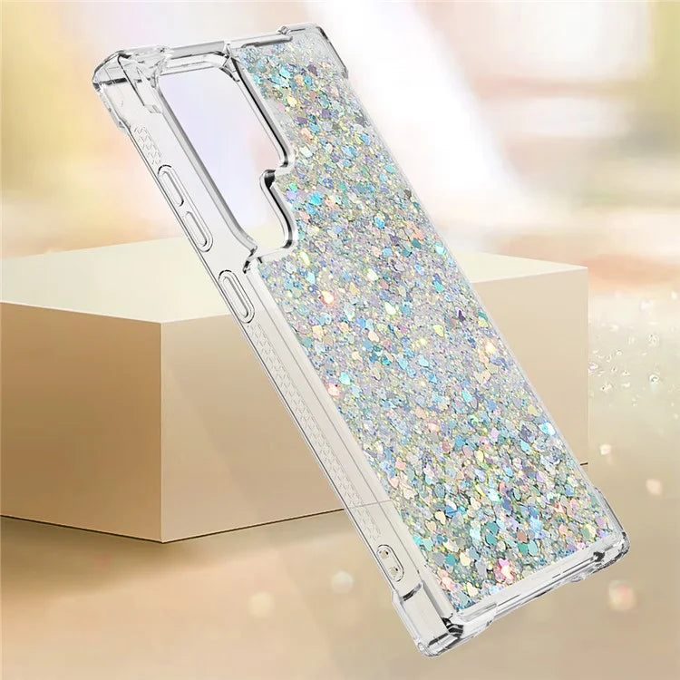 YB Quicksand Series-1 for Samsung Galaxy S24 Ultra Case Shockproof TPU Floating Moving Cover