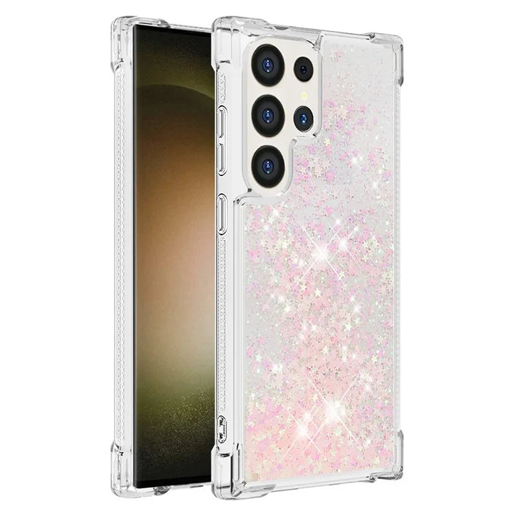 YB Quicksand Series-1 for Samsung Galaxy S24 Ultra Case Shockproof TPU Floating Moving Cover