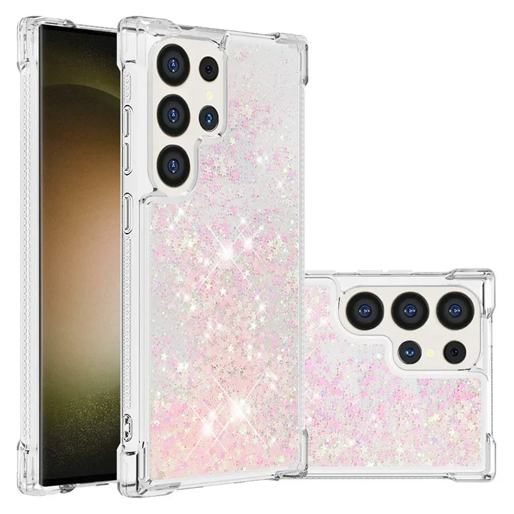 YB Quicksand Series-1 for Samsung Galaxy S24 Ultra Case Shockproof TPU Floating Moving Cover