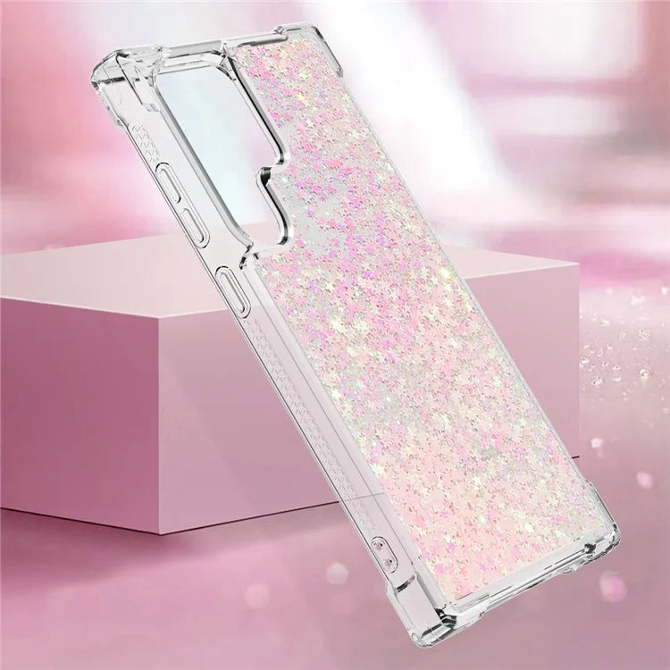 YB Quicksand Series-1 for Samsung Galaxy S24 Ultra Case Shockproof TPU Floating Moving Cover