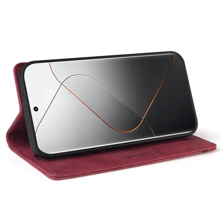 GQ.UTROBE 008 Series For Xiaomi 14 Pro Case Folio Flip Cell Phone Leather Cover