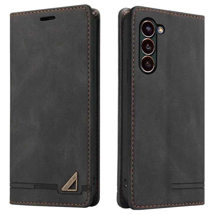 GQ.UTROBE 008 Series For Samsung Galaxy S24+ Case RFID Blocking PU Leather + TPU Skin-touch Cover