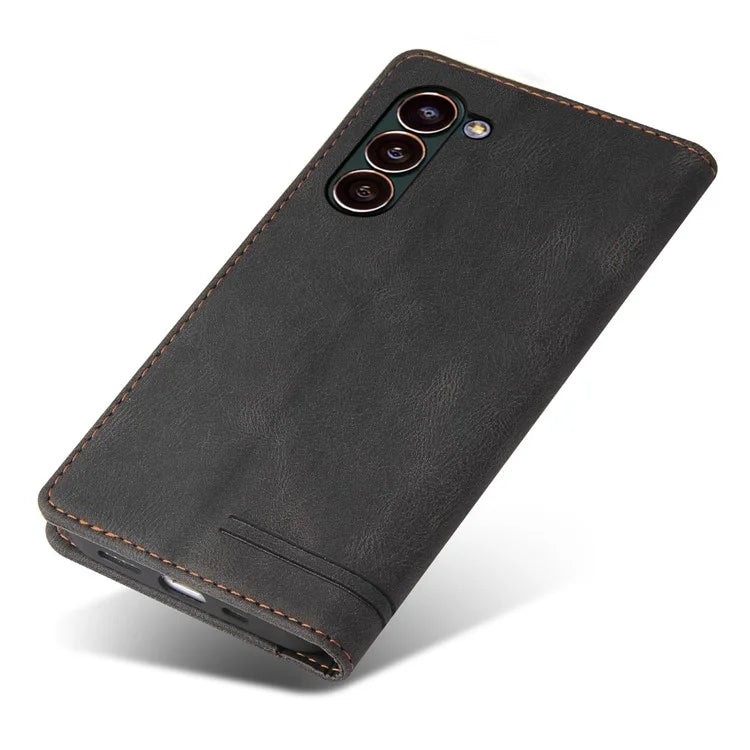 GQ.UTROBE 008 Series For Samsung Galaxy S24+ Case RFID Blocking PU Leather + TPU Skin-touch Cover