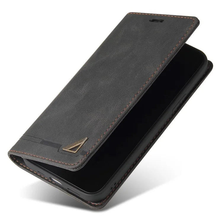 GQ.UTROBE 008 Series For Samsung Galaxy S24+ Case RFID Blocking PU Leather + TPU Skin-touch Cover